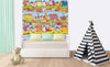 Dimex Houses in Town Wall Mural 225x250cm 3 Panels Ambiance | Yourdecoration.co.uk