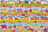 Dimex Houses in Town Wall Mural 375x250cm 5 Panels | Yourdecoration.co.uk
