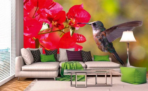 Dimex Hummingbird Wall Mural 375x250cm 5 Panels Ambiance | Yourdecoration.co.uk