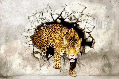 Dimex Hunting Panther Wall Mural 375x250cm 5 Panels | Yourdecoration.co.uk