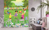 Dimex Kids in Garden Wall Mural 225x250cm 3 Panels Ambiance | Yourdecoration.co.uk