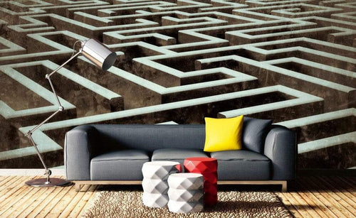 Dimex Labyrinth Wall Mural 375x250cm 5 Panels Ambiance | Yourdecoration.co.uk