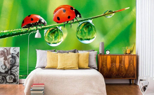 Dimex Ladybird Wall Mural 375x250cm 5 Panels Ambiance | Yourdecoration.co.uk