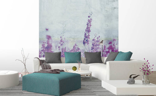 Dimex Lavender Abstract Wall Mural 225x250cm 3 Panels Ambiance | Yourdecoration.co.uk
