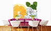 Dimex Lemon and Ice Wall Mural 225x250cm 3 Panels Ambiance | Yourdecoration.co.uk