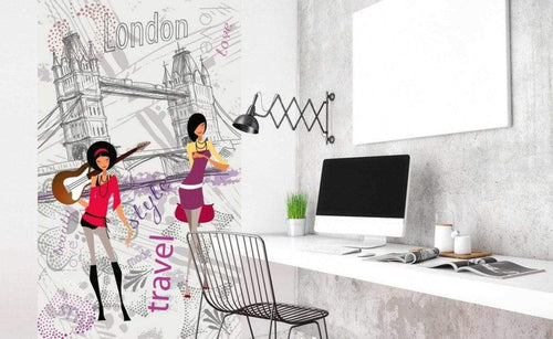 Dimex London Style Wall Mural 150x250cm 2 Panels Ambiance | Yourdecoration.co.uk