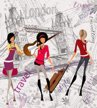 Dimex London Style Wall Mural 225x250cm 3 Panels | Yourdecoration.co.uk