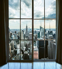 Dimex Manhattan Window View Wall Mural 225x250cm 3 Panels | Yourdecoration.co.uk