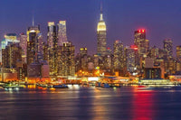 Dimex Manhattan at Night Wall Mural 375x250cm 5 Panels | Yourdecoration.co.uk