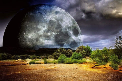 Dimex Moon Wall Mural 375x250cm 5 Panels | Yourdecoration.co.uk