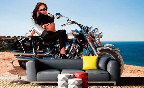 Dimex Motorcycle Wall Mural 375x250cm 5 Panels Ambiance | Yourdecoration.co.uk