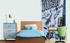 Dimex Music Blue Wall Mural 150x250cm 2 Panels Ambiance | Yourdecoration.co.uk