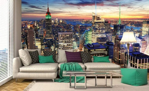 Dimex NY Skyscrapers Wall Mural 375x250cm 5 Panels Ambiance | Yourdecoration.co.uk