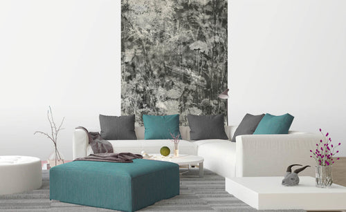 Dimex Nature Gray Abstract Wall Mural 150x250cm 2 Panels Ambiance | Yourdecoration.co.uk