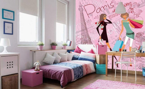 Dimex Paris Style Wall Mural 225x250cm 3 Panels Ambiance | Yourdecoration.co.uk