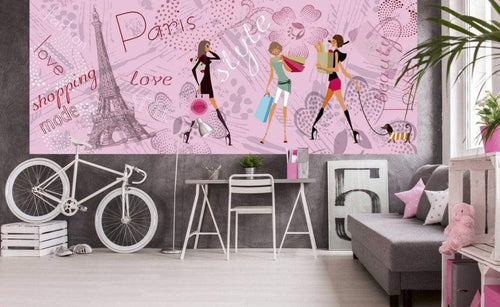 Dimex Paris Style Wall Mural 375x150cm 5 Panels Ambiance | Yourdecoration.co.uk