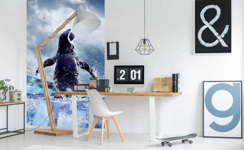 Dimex Penguin Wall Mural 150x250cm 2 Panels Ambiance | Yourdecoration.co.uk