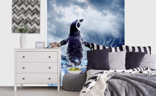 Dimex Penguin Wall Mural 225x250cm 3 Panels Ambiance | Yourdecoration.co.uk