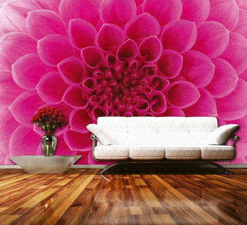 Dimex Pink Dahlia Wall Mural 375x250cm 5 Panels Ambiance | Yourdecoration.co.uk