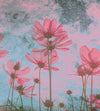 Dimex Pink Flower Abstract Wall Mural 225x250cm 3 Panels | Yourdecoration.co.uk