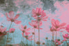 Dimex Pink Flower Abstract Wall Mural 375x250cm 5 Panels | Yourdecoration.co.uk