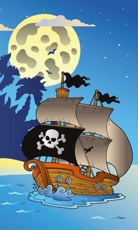 Dimex Pirate Ship Wall Mural 150x250cm 2 Panels | Yourdecoration.co.uk