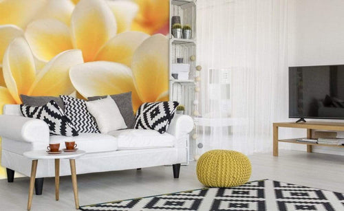 Dimex Plumeria Wall Mural 225x250cm 3 Panels Ambiance | Yourdecoration.co.uk