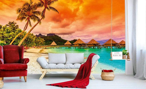 Dimex Polynesia Wall Mural 375x250cm 5 Panels Ambiance | Yourdecoration.co.uk