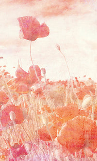 Dimex Poppies Abstract Wall Mural 150x250cm 2 Panels | Yourdecoration.co.uk