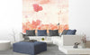 Dimex Poppies Abstract Wall Mural 225x250cm 3 Panels Ambiance | Yourdecoration.co.uk