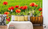 Dimex Poppy Field Wall Mural 375x250cm 5 Panels Ambiance | Yourdecoration.co.uk