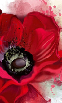 Dimex Poppy Wall Mural 150x250cm 2 Panels | Yourdecoration.co.uk