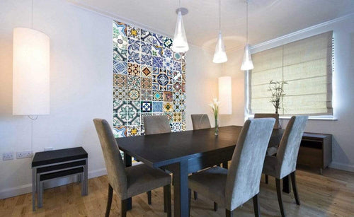 Dimex Portugal Tiles Wall Mural 150x250cm 2 Panels Ambiance | Yourdecoration.co.uk