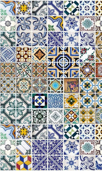 Dimex Portugal Tiles Wall Mural 150x250cm 2 Panels | Yourdecoration.co.uk