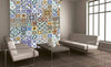 Dimex Portugal Tiles Wall Mural 225x250cm 3 Panels Ambiance | Yourdecoration.co.uk