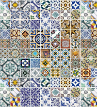 Dimex Portugal Tiles Wall Mural 225x250cm 3 Panels | Yourdecoration.co.uk