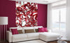 Dimex Red Crystal Wall Mural 150x250cm 2 Panels Ambiance | Yourdecoration.co.uk