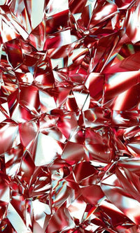 Dimex Red Crystal Wall Mural 150x250cm 2 Panels | Yourdecoration.co.uk