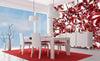 Dimex Red Crystal Wall Mural 225x250cm 3 Panels Ambiance | Yourdecoration.co.uk