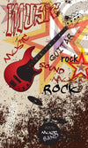 Dimex Red Guitar Wall Mural 150x250cm 2 Panels | Yourdecoration.co.uk