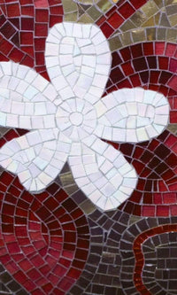 Dimex Red Mosaic Wall Mural 150x250cm 2 Panels | Yourdecoration.co.uk