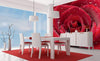 Dimex Red Rose Wall Mural 225x250cm 3 Panels Ambiance | Yourdecoration.co.uk