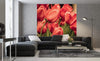 Dimex Red Tulips Wall Mural 225x250cm 3 Panels Ambiance | Yourdecoration.co.uk