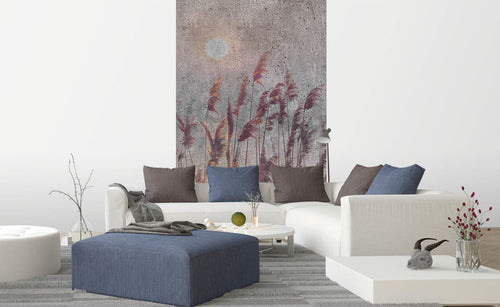 Dimex Reed Abstract Wall Mural 150x250cm 2 Panels Ambiance | Yourdecoration.co.uk