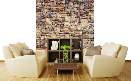 Dimex Rock Wall Wall Mural 225x250cm 3 Panels Ambiance | Yourdecoration.co.uk