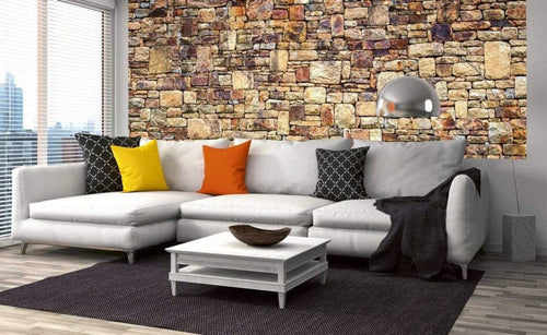 Dimex Rock Wall Wall Mural 375x150cm 5 Panels Ambiance | Yourdecoration.co.uk
