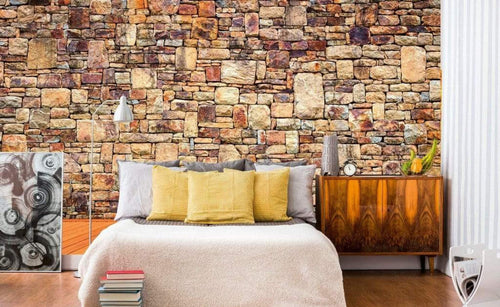 Dimex Rock Wall Wall Mural 375x250cm 5 Panels Ambiance | Yourdecoration.co.uk