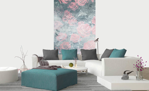 Dimex Roses Abstract I Wall Mural 150x250cm 2 Panels Ambiance | Yourdecoration.co.uk