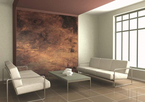 Dimex Scratched Copper Wall Mural 225x250cm 3 Panels Ambiance | Yourdecoration.co.uk