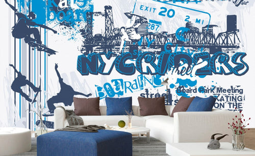 Dimex Skate Wall Mural 375x250cm 5 Panels Ambiance | Yourdecoration.co.uk